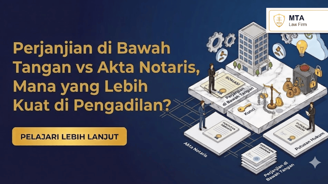 Perjanjian di Bawah Tangan vs Akta Notaris, Mana yang Lebih Kuat di Pengadilan?