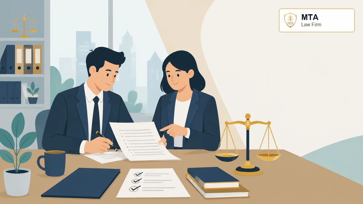 Ilustrasi kontrak bisnis dan mitigasi risiko hukum