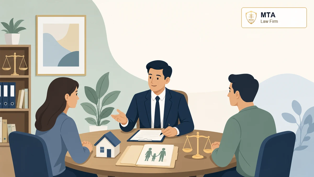 Ilustrasi konsultasi hukum keluarga dan perceraian